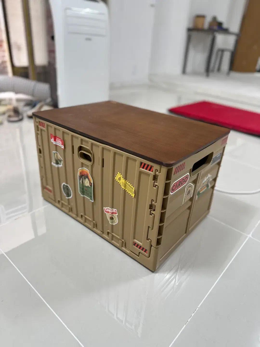 [카고 컨테이너] 폴딩박스+상판 (캠핑박스 / 캠핑수납박스)