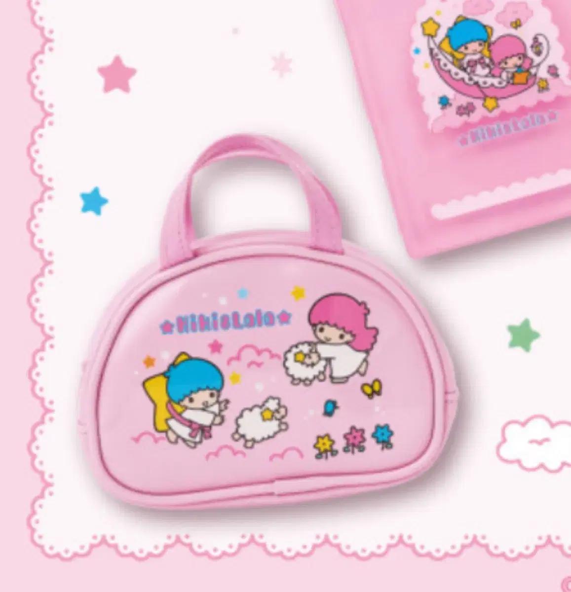 리틀트윈스타 키키라라 아타리쿠지 6등상 미니 파우치 가방