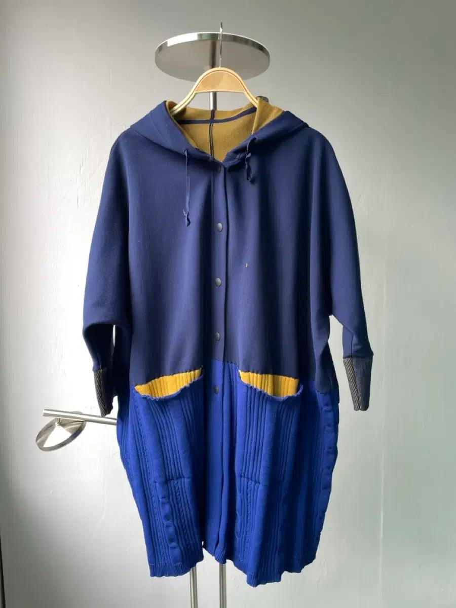 플리츠플리즈 후드 롱 자켓 코트 3사이즈