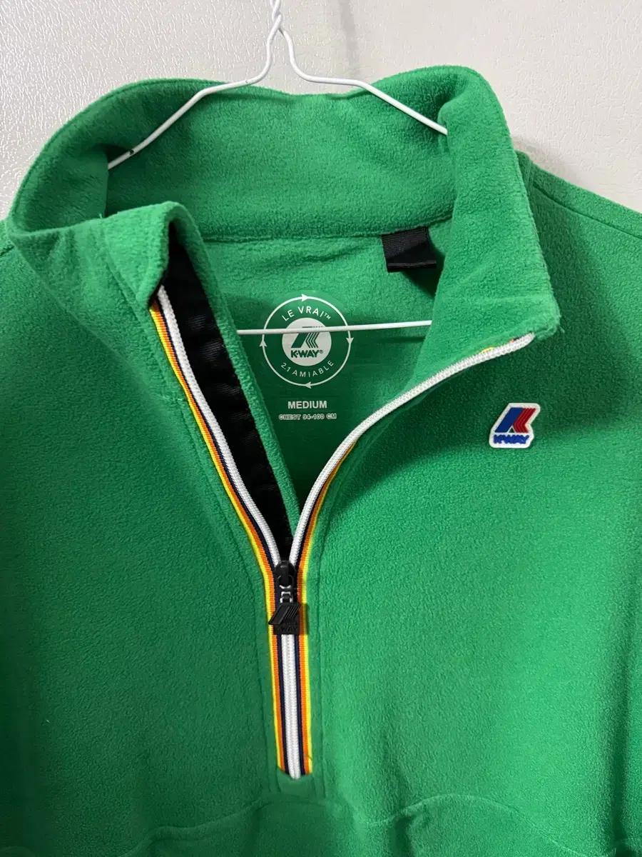 까웨 K-WAY 아노락 후리스 반집업 100 사이즈 히든포켓