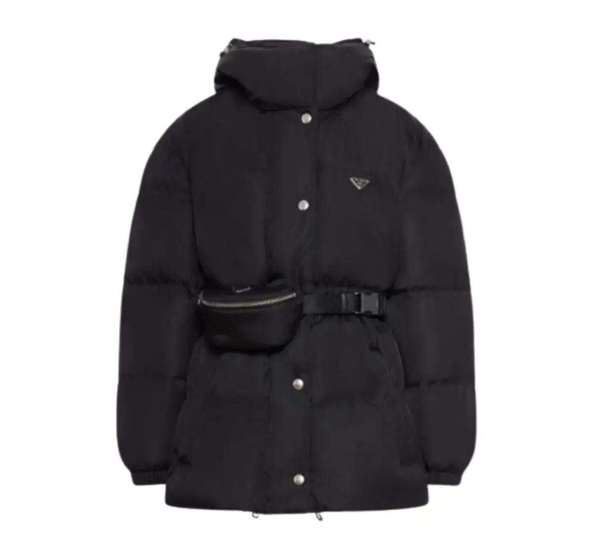 프라다 리나일론 벨트 패딩 40