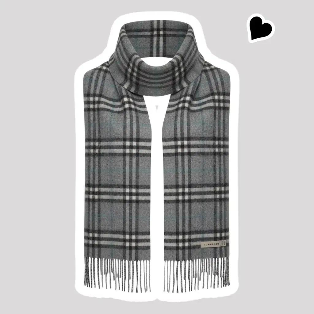 정품 신형 버버리 노바체크 캐시미어 그레이 머플러
