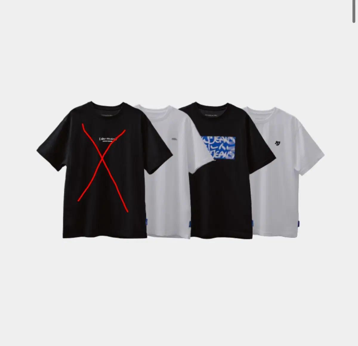 뉴진스(NJZ) 히로시 콜라보 티셔츠 ver(2,3,4) (급처)