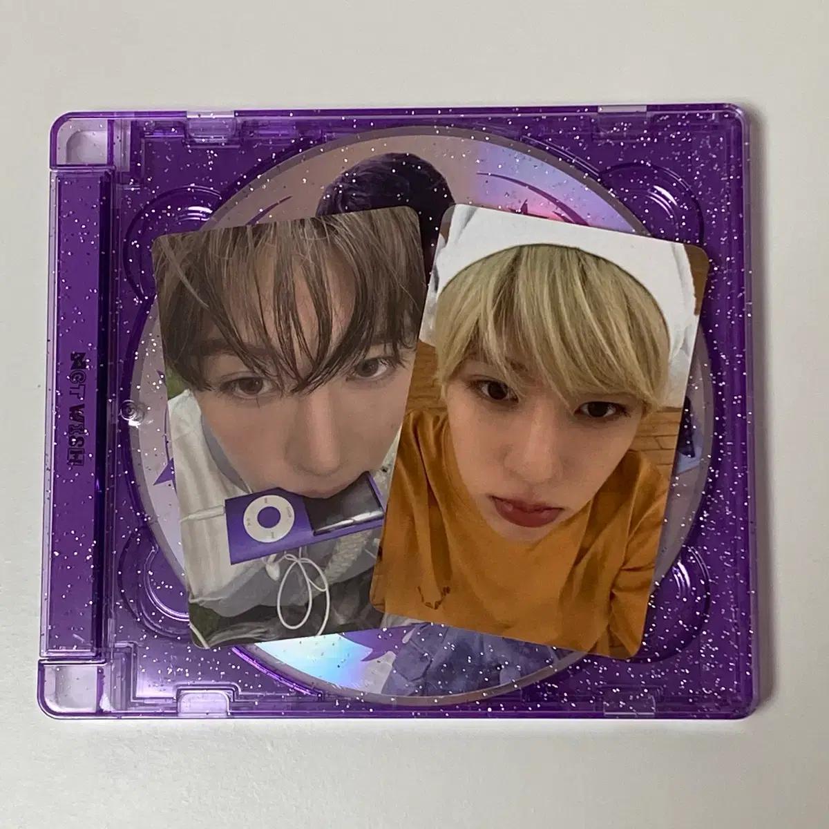 [당일발송] 엔시티 위시 컬러 시온 쥬얼, 애플뮤직 찜질방 포카