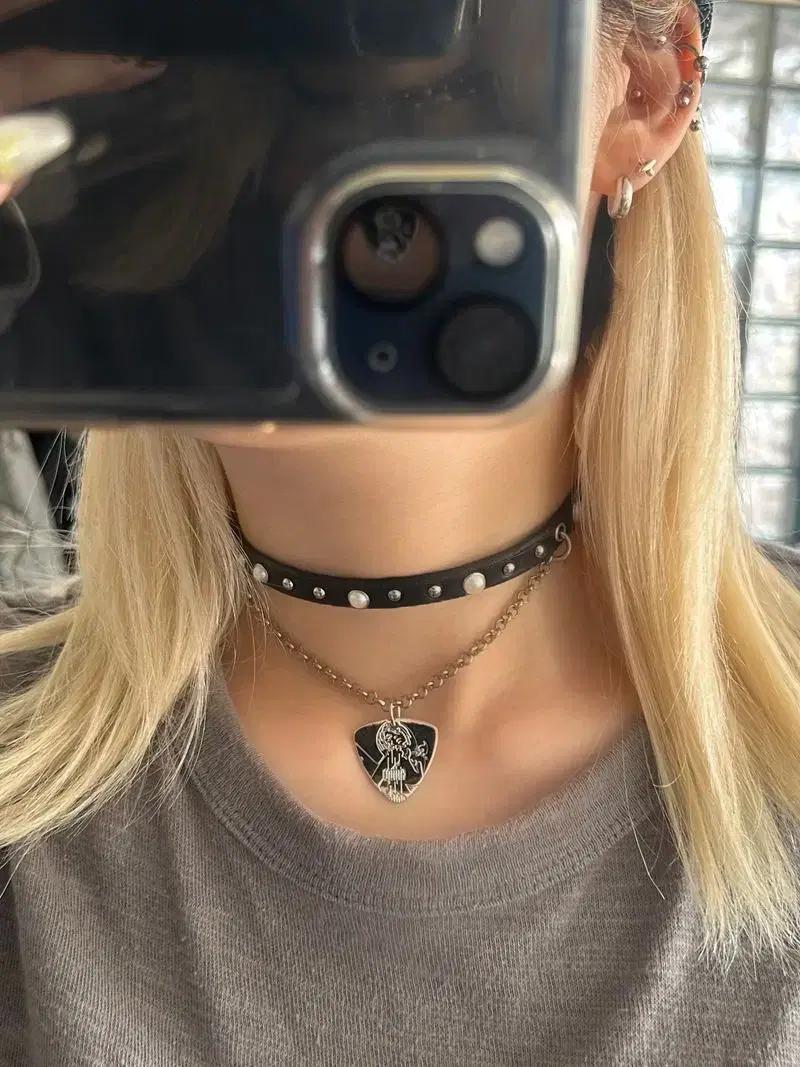 HYSTERIC GLAMOUR 히스테릭글래머 가죽 초커
