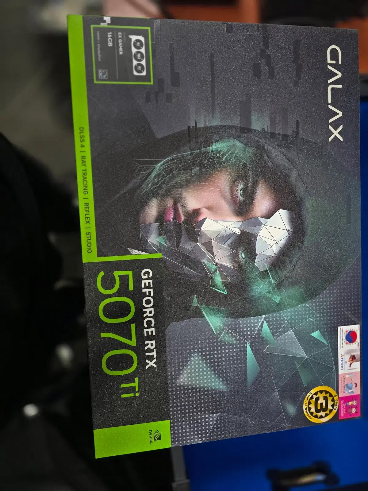 박스 미개봉-갤럭시 RTX5070TI 16G