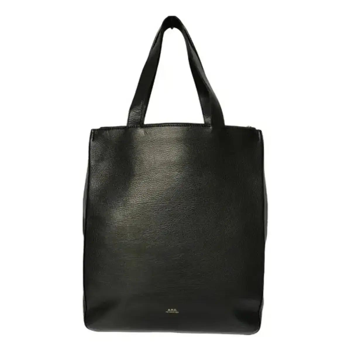 A.P.C. 블랙 가죽 토트 숄더백 / 아페쎄 시스템 띠어리 클럽모나코