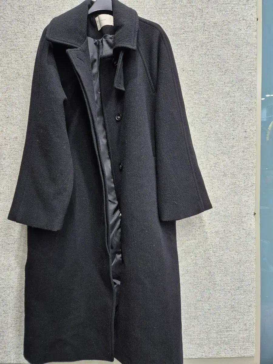 63502 오버핏 모직 롱코트 프리