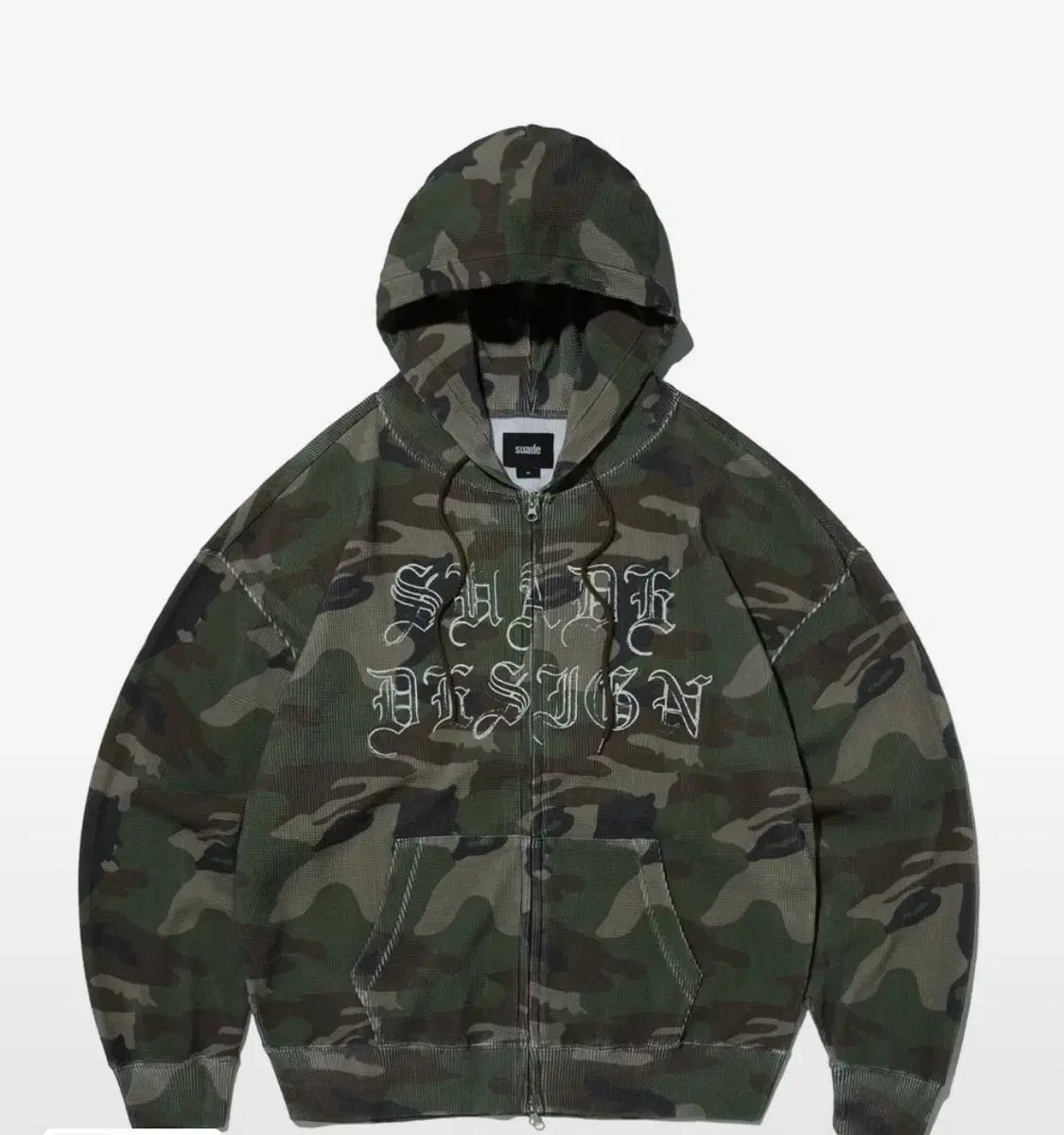 Suade 스웨이드 카모 후드집업 M