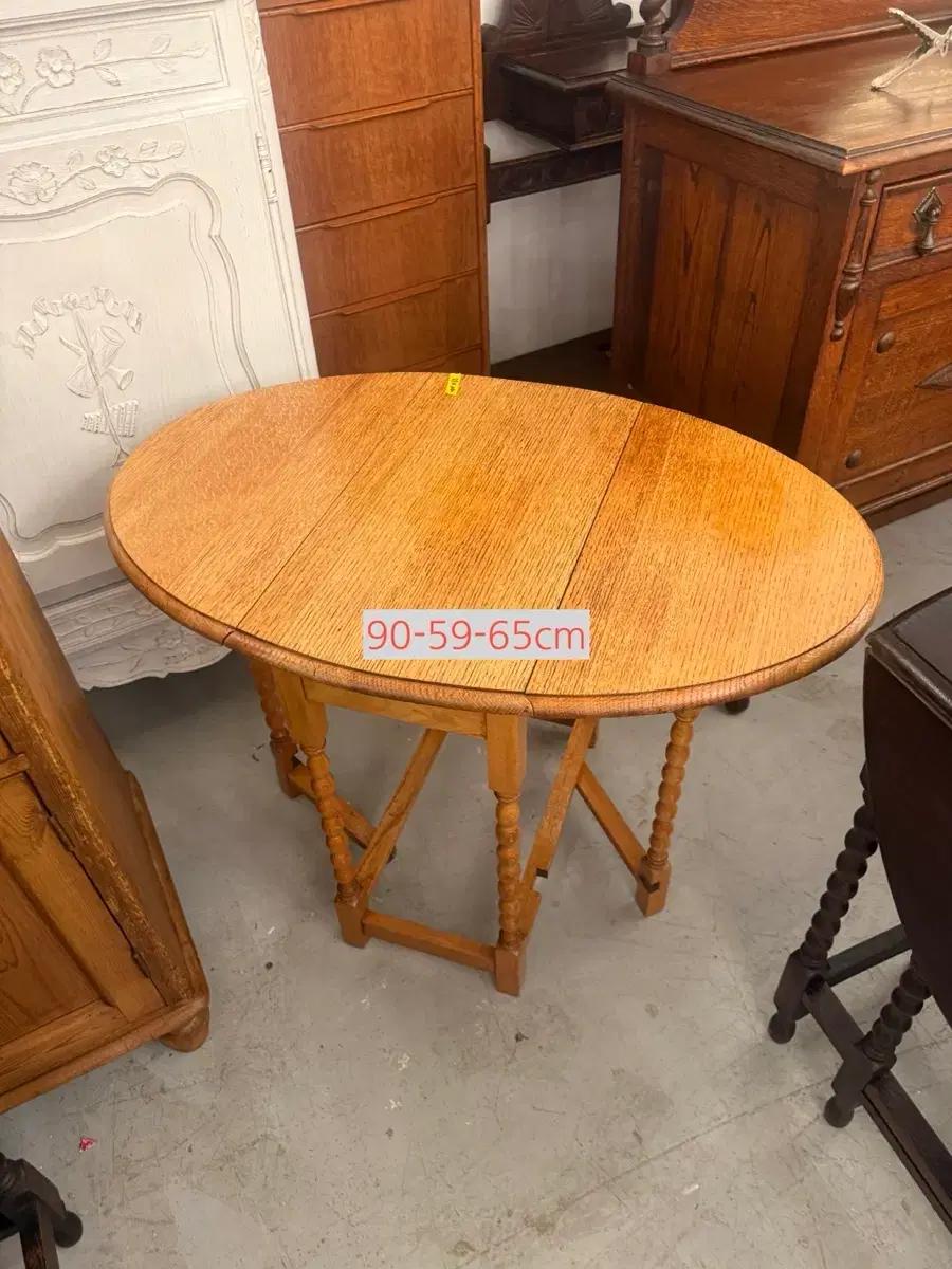 영국 앤틱가구 소형 게이트렉 테이블 접이식 티테이블