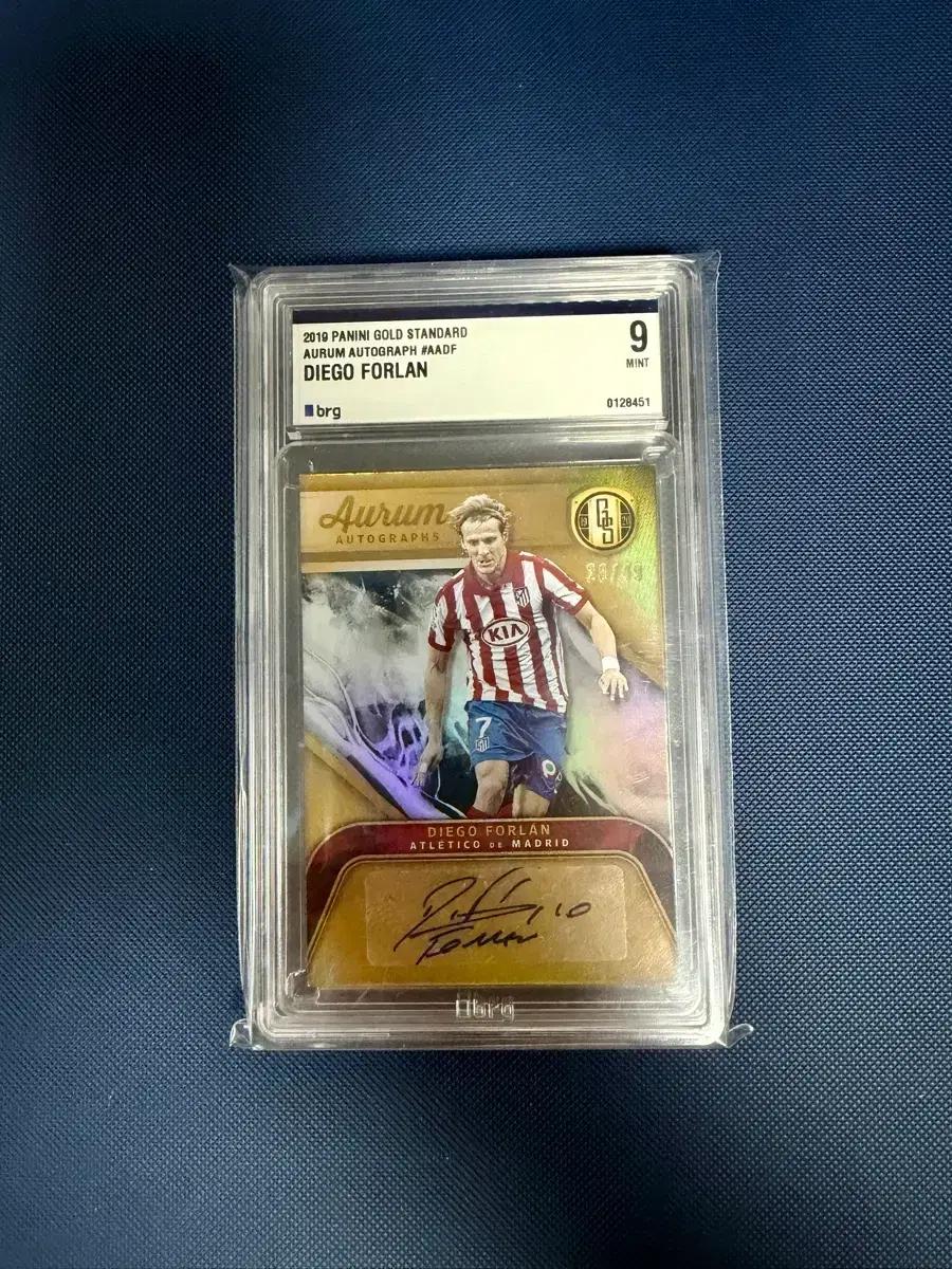 스포츠카드 축구 PANINI 포를란 FORLAN 오토 AUTO BRG9