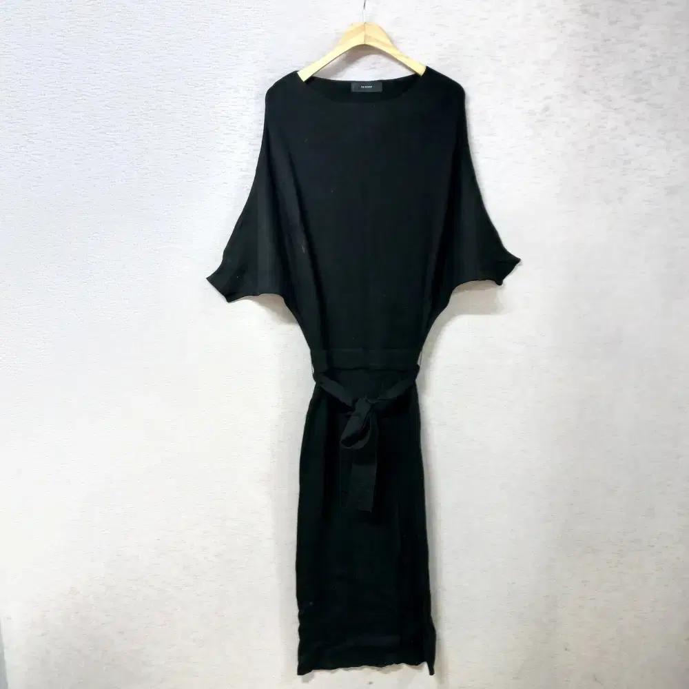 A11-28/BY BOMI 허리밴딩 블랙 롱니트원피스 여성