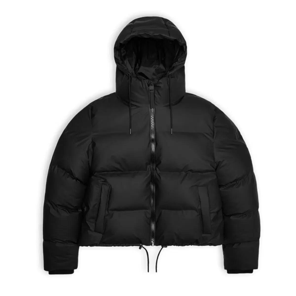(새상품) 레인스 RAINS 알타 숏 푸퍼 자켓 패딩 블랙 S