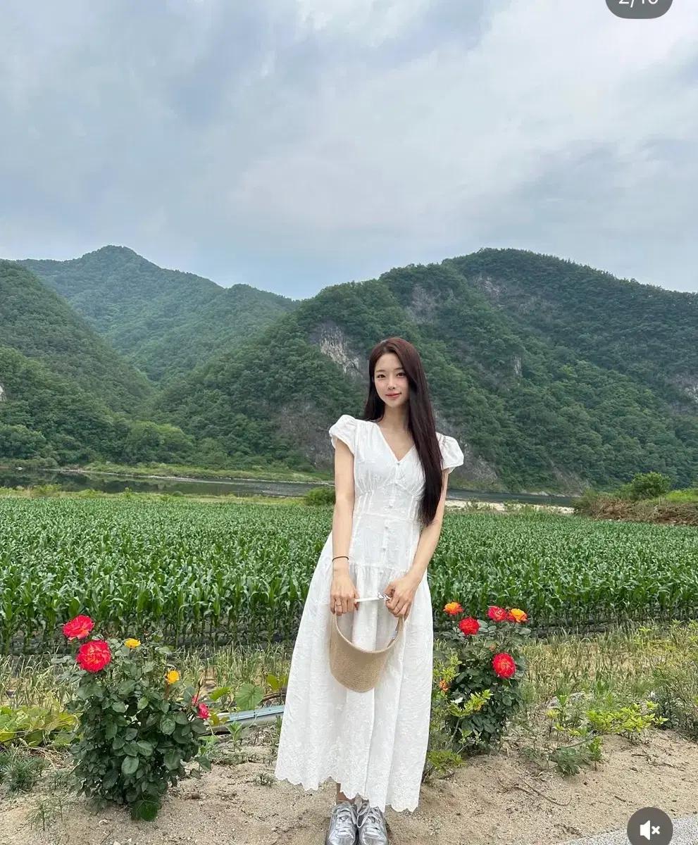 르니나 슬리브 퍼프 원피스