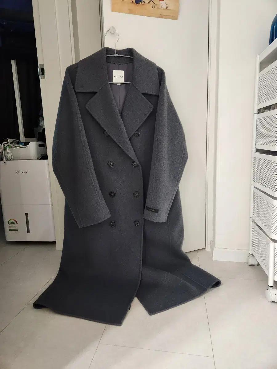 나이스클랍 핸드메이드 울캐시 혼방코트