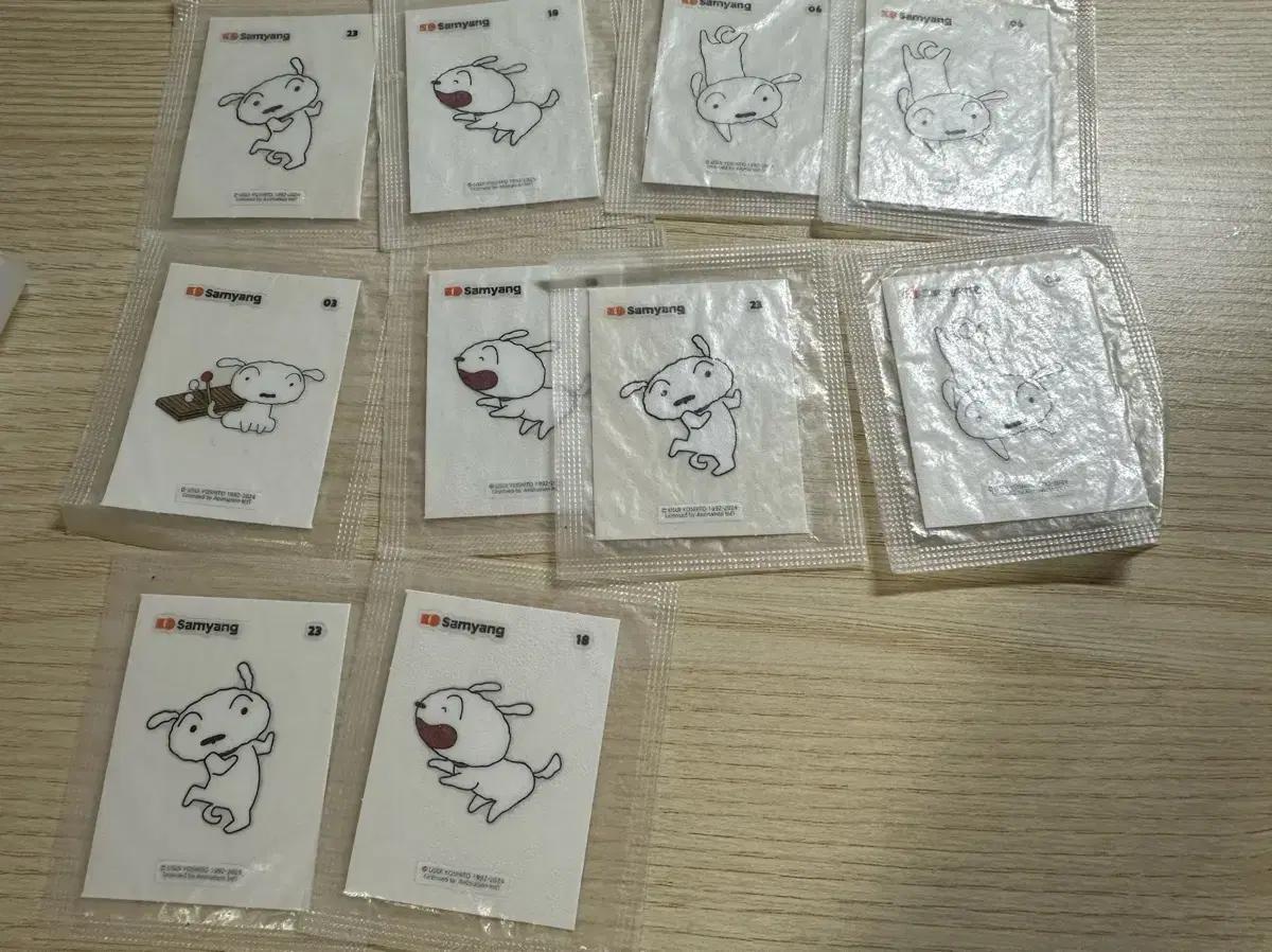 삼양 Crayon Shinchan 씰 스티커 흰둥이 띠부실