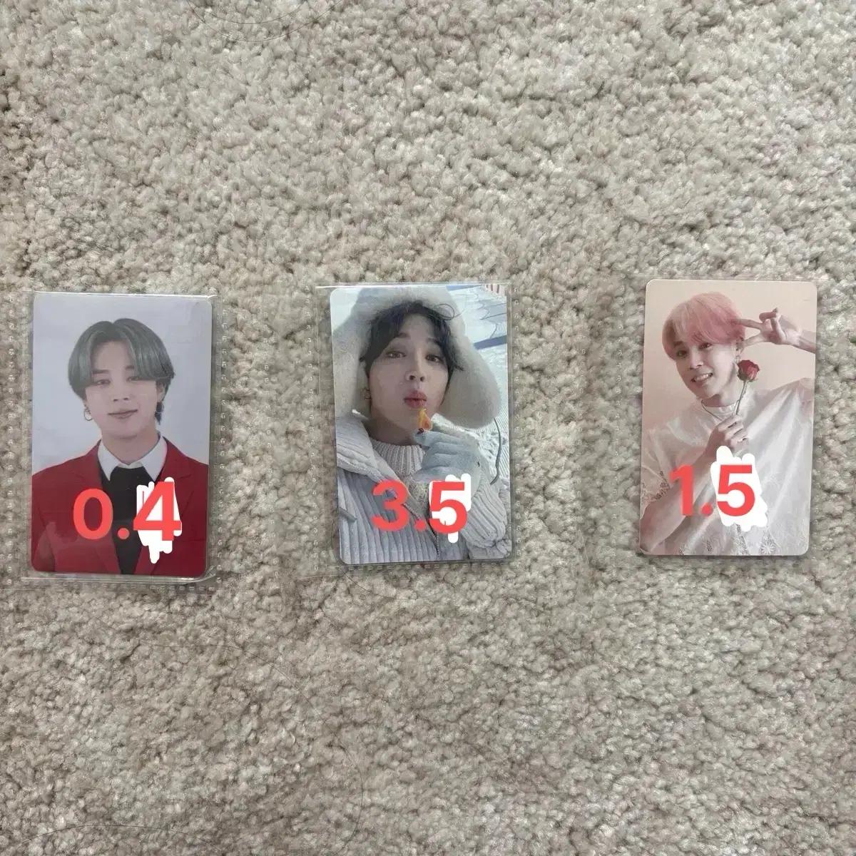 수수료부담X | 급처) 방탄 지민 온콘 윈패 메모리즈 포카 bts
