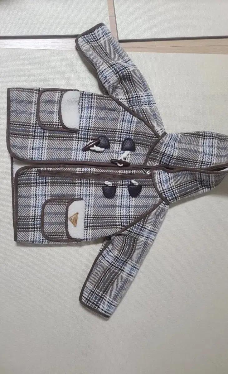 체크무늬 떡볶이 코트