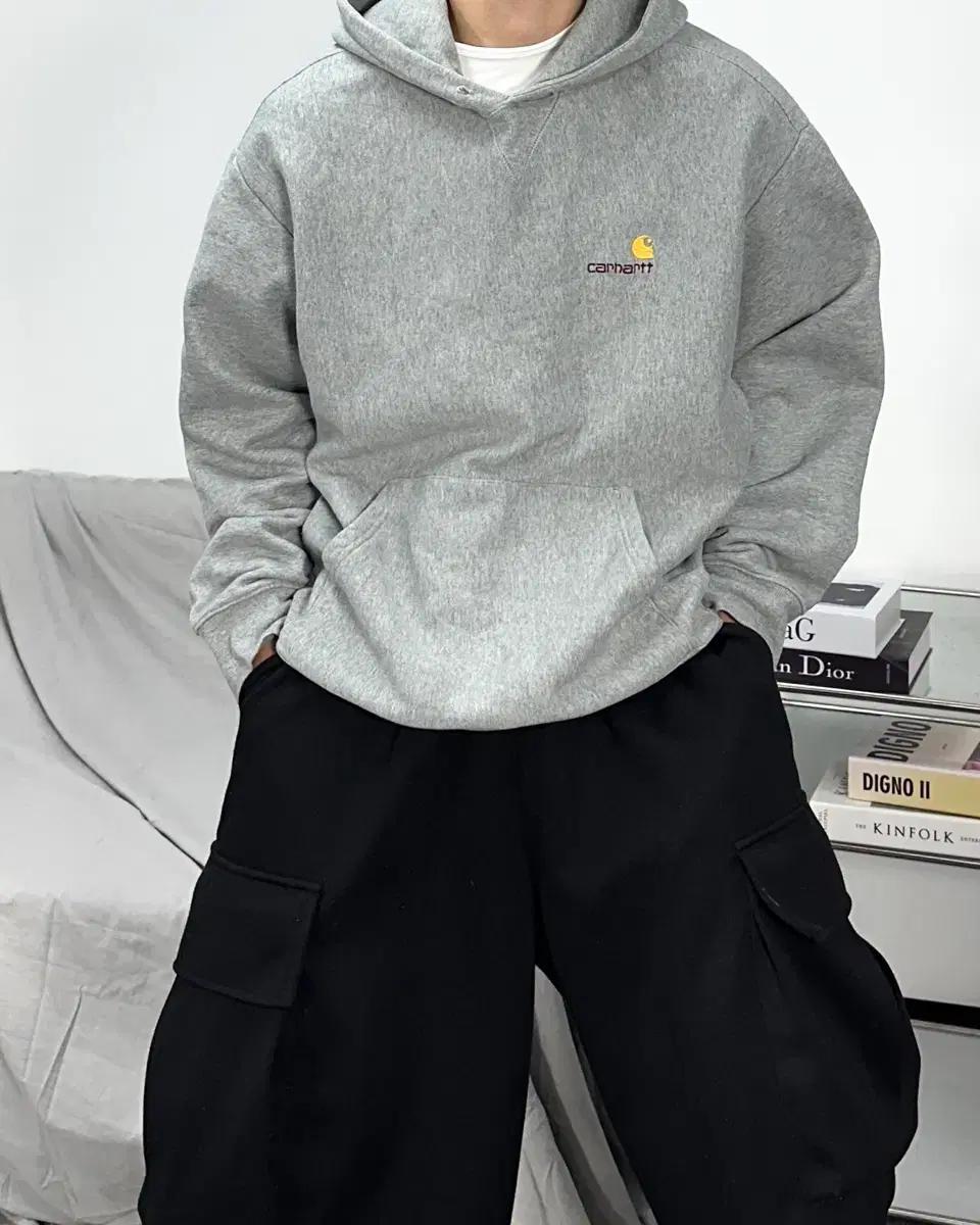 칼하트 wip 그레이 후드티 XL