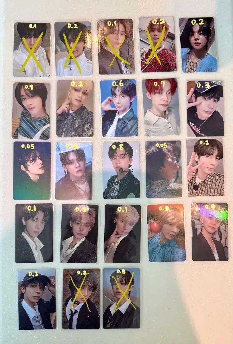 투모로우바이투게더 수빈 연준 태현 범규 휴닝카이 럭드 특전 포카 양도