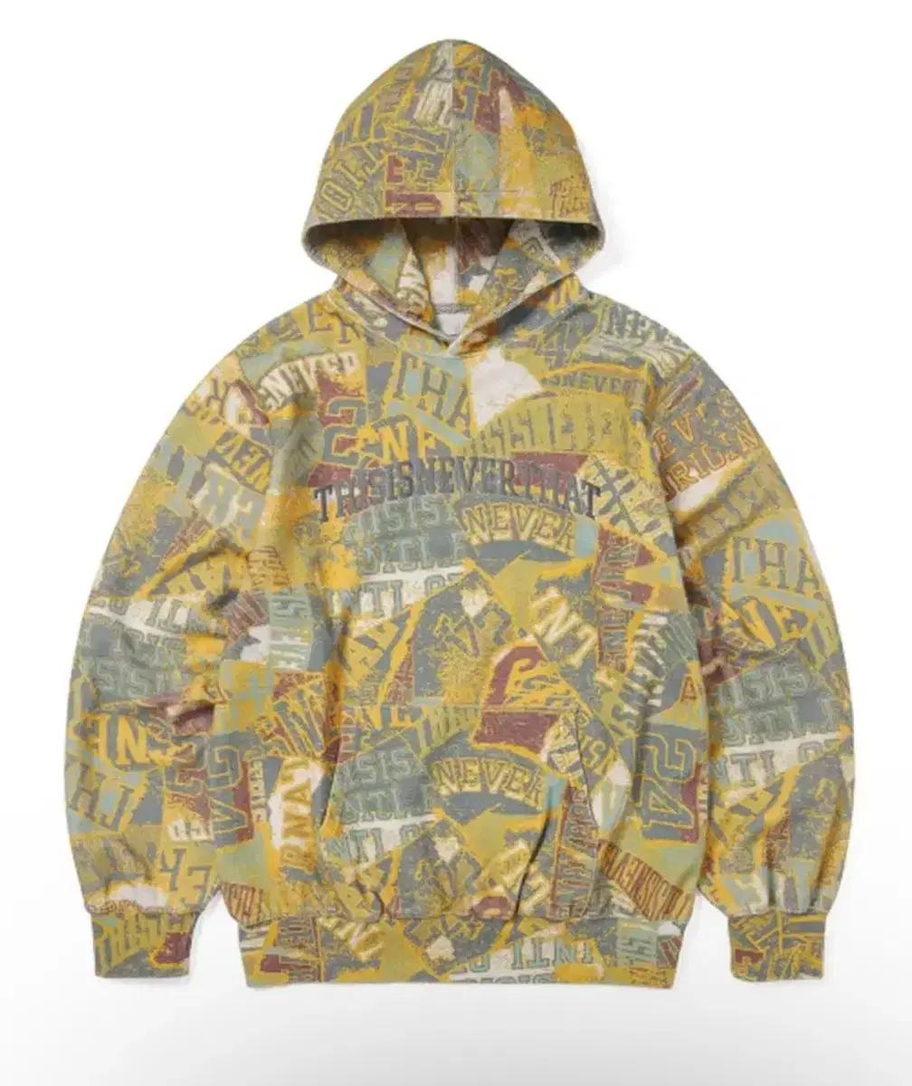 디스이즈네버댓 멀티 로고 후드 후디 XL
