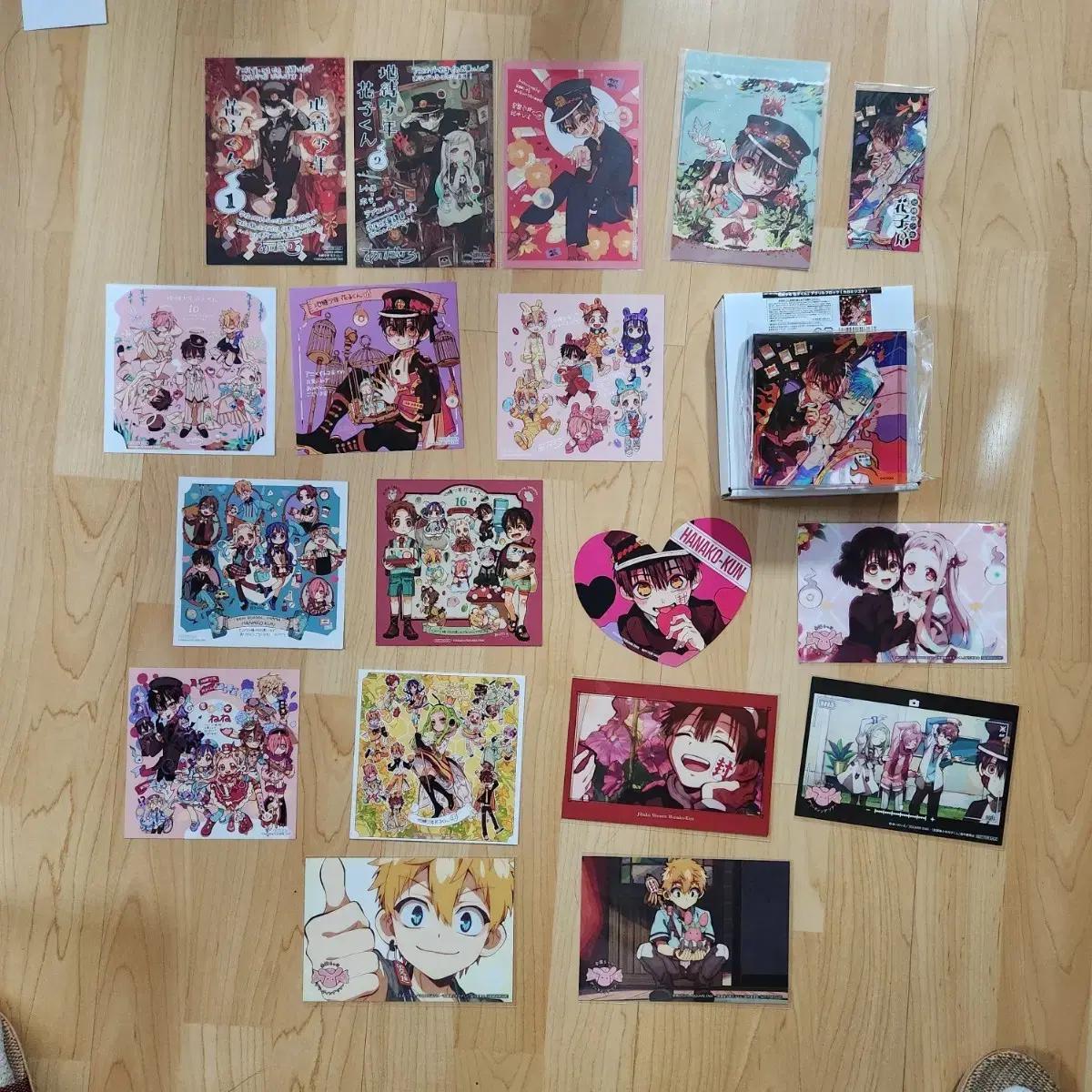 지박소년하나코군 특전색지, 아크릴블럭, 엽서