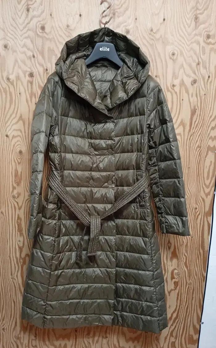 르샵 덕다운 후드 롱패딩 코트