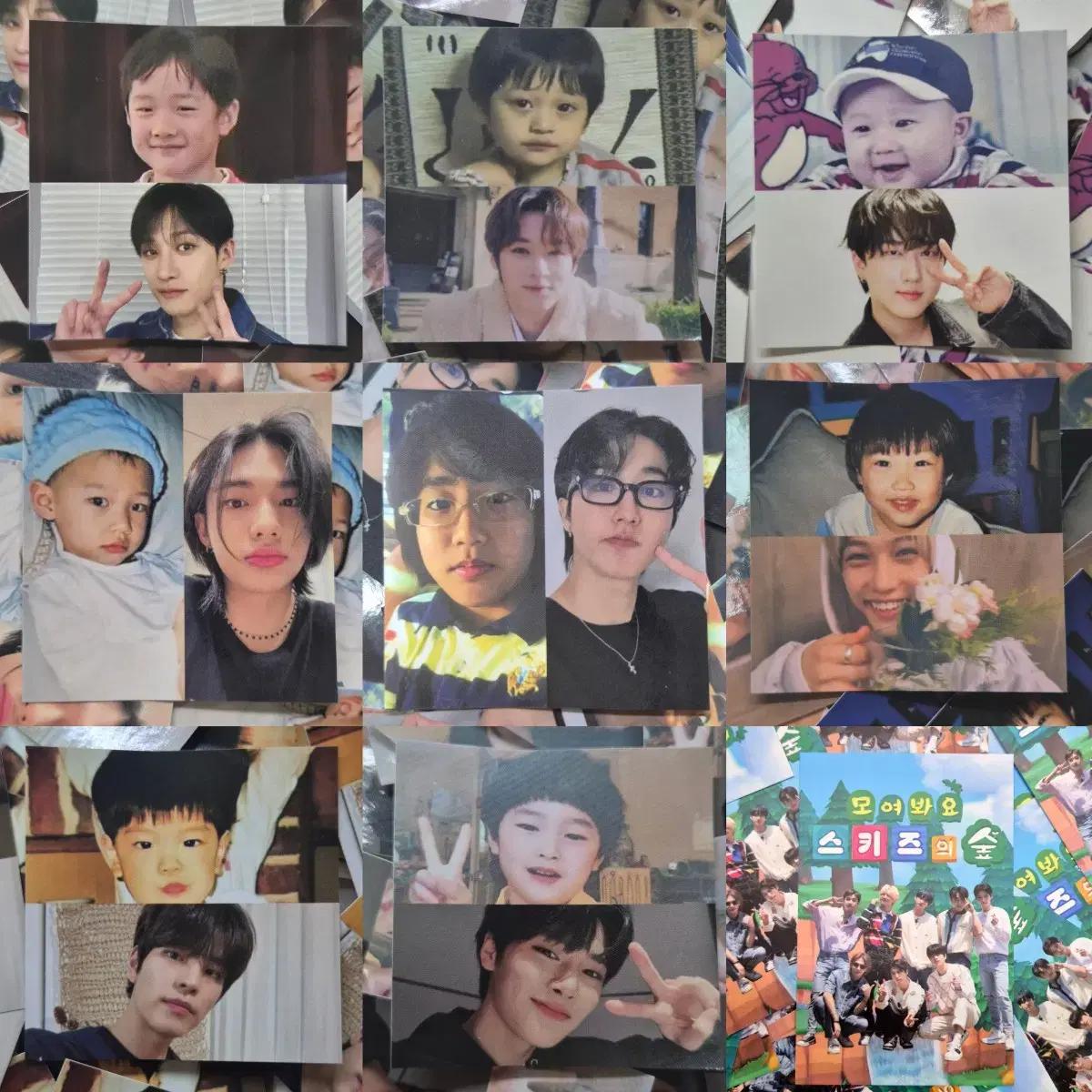 스키즈 비공굿 도무송 포카 전멤버 판매 스트레이키즈