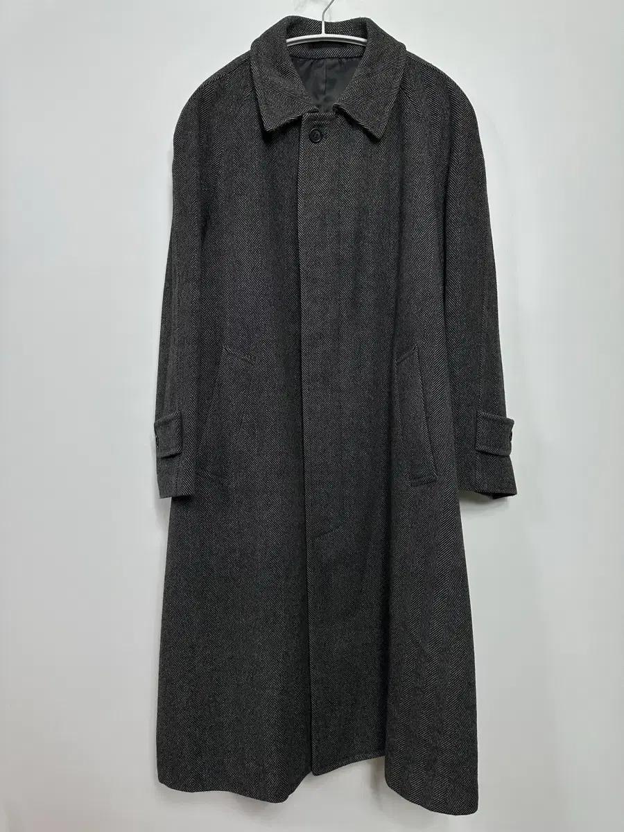 뉴요커 레전드 재팬 헤링본 발마칸 롱 코트