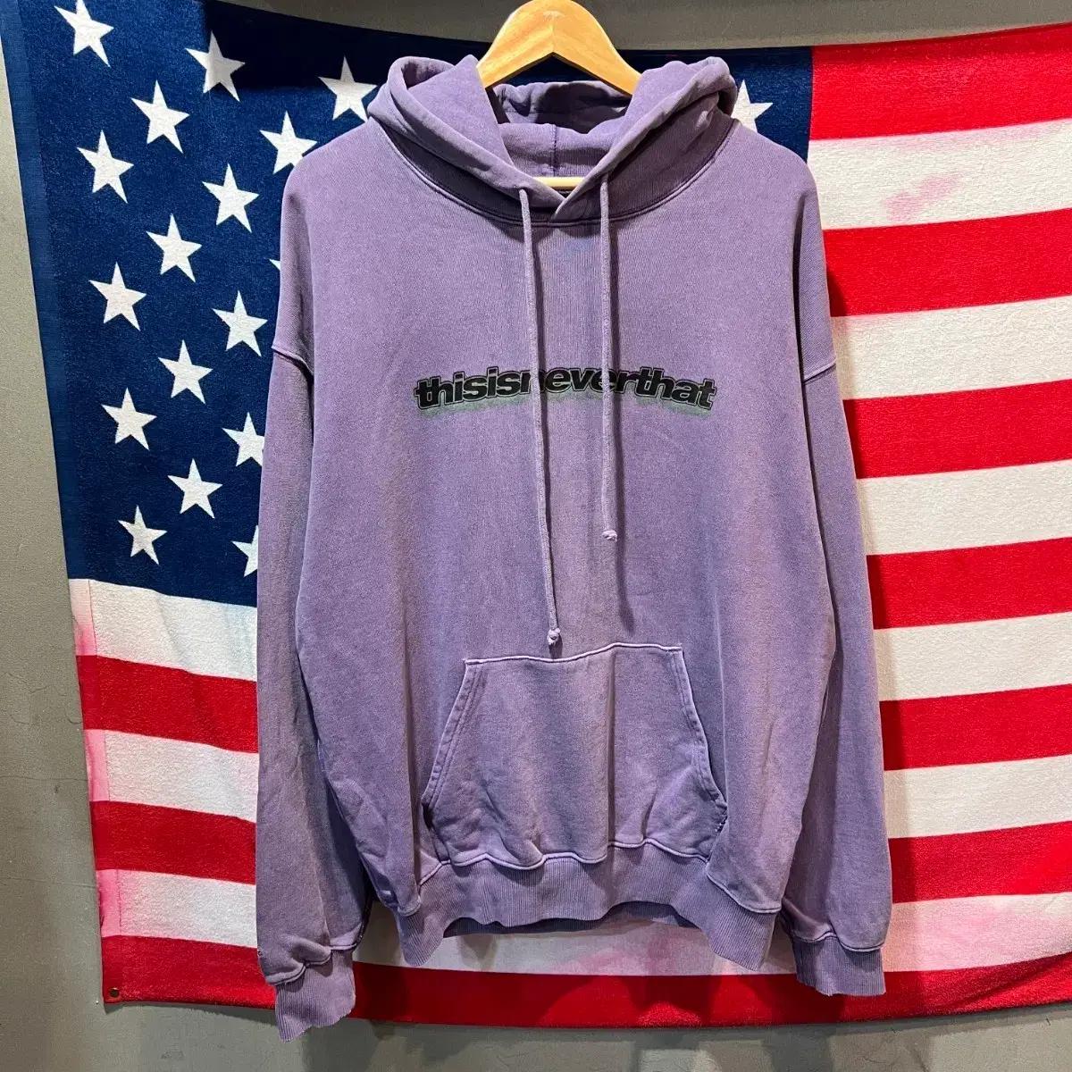 디스이즈네버댓 퍼플 후드티