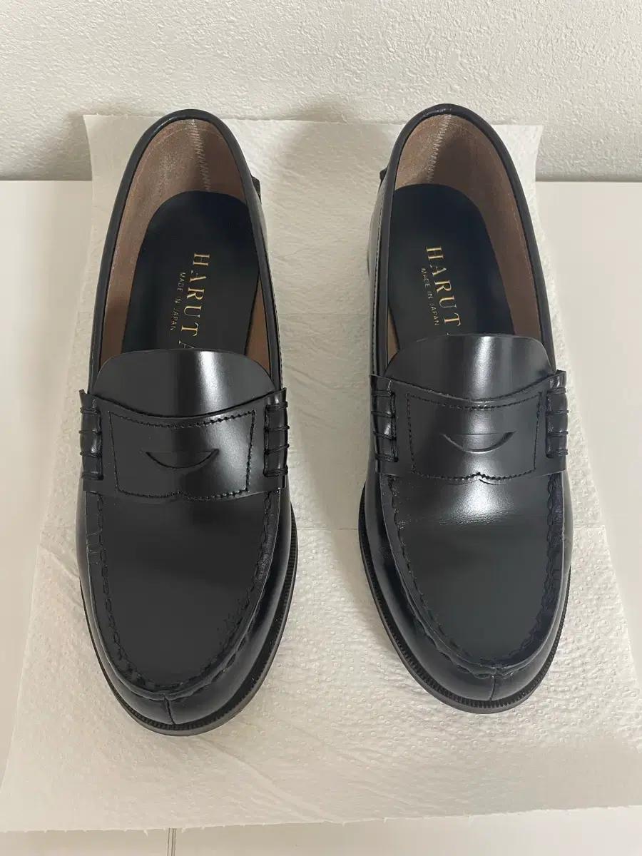 하루타 HS-304 소가죽 여성 페니 로퍼 블랙 240