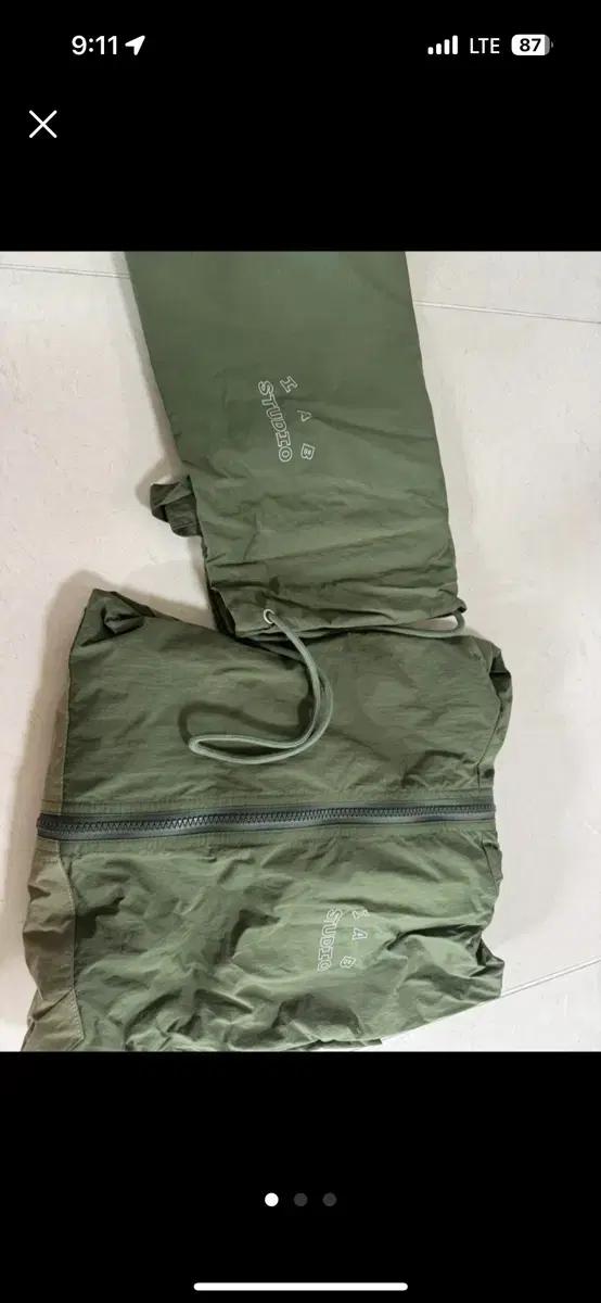 IAB STUDIO 그린 바람막이 L