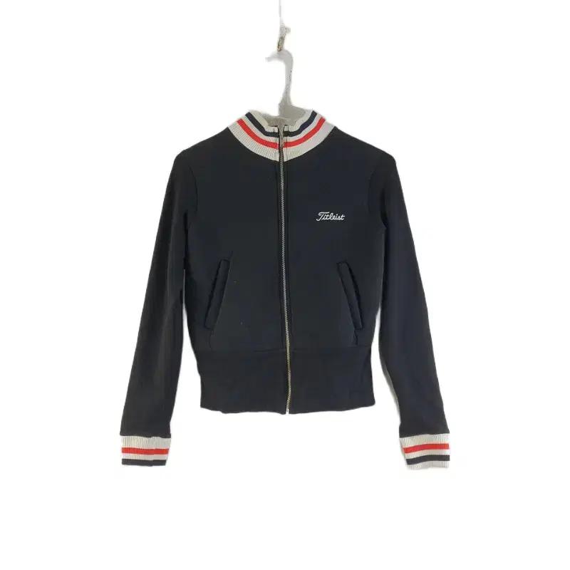 TITLEIST 여FREE 블랙 크롭 집업 자켓 K8562