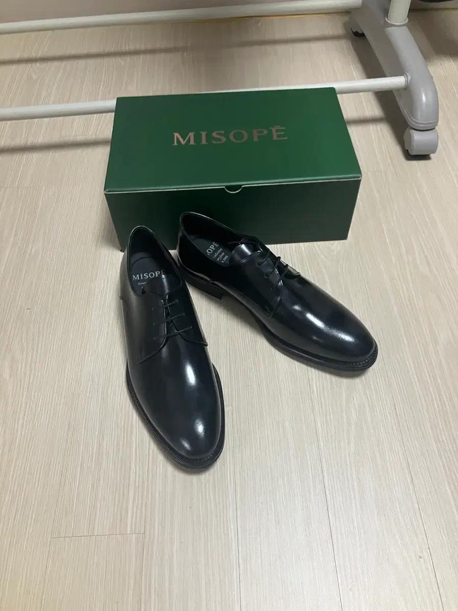 미소페 남성용 블랙 정장 구두 / 265 새상품