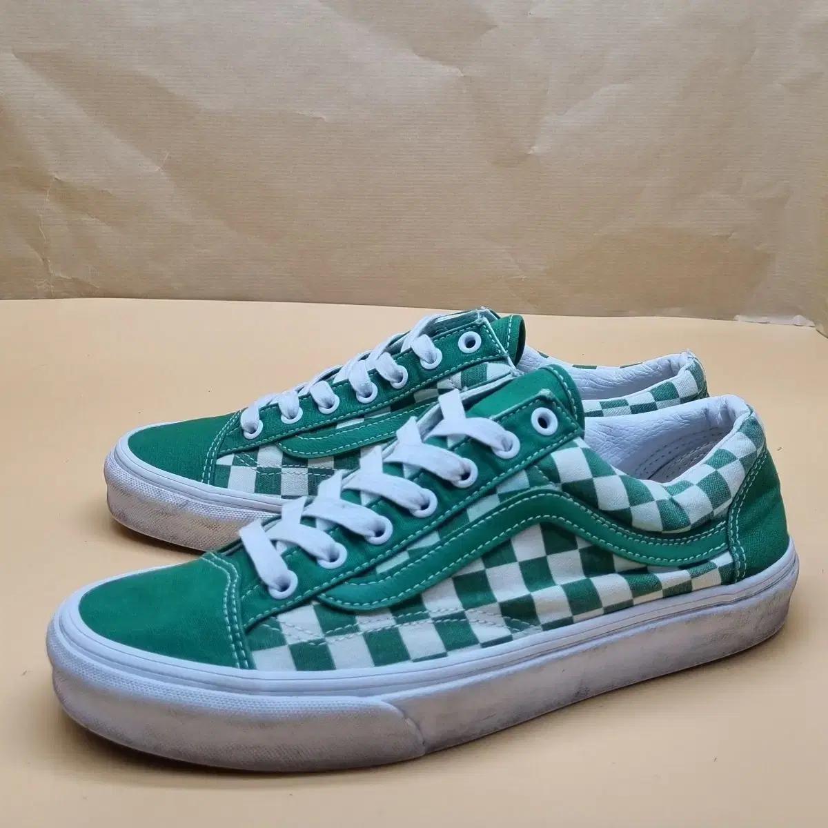 반스 스타일36 체커보드 그린 스니커즈265_