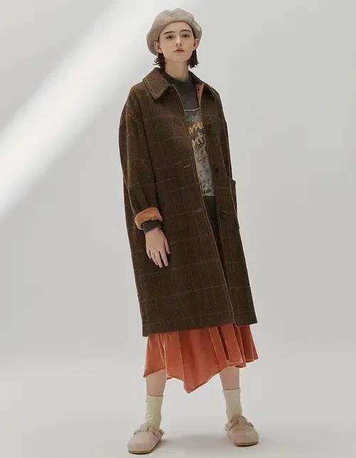 썰스데이아일랜드 체크 맥코트 S