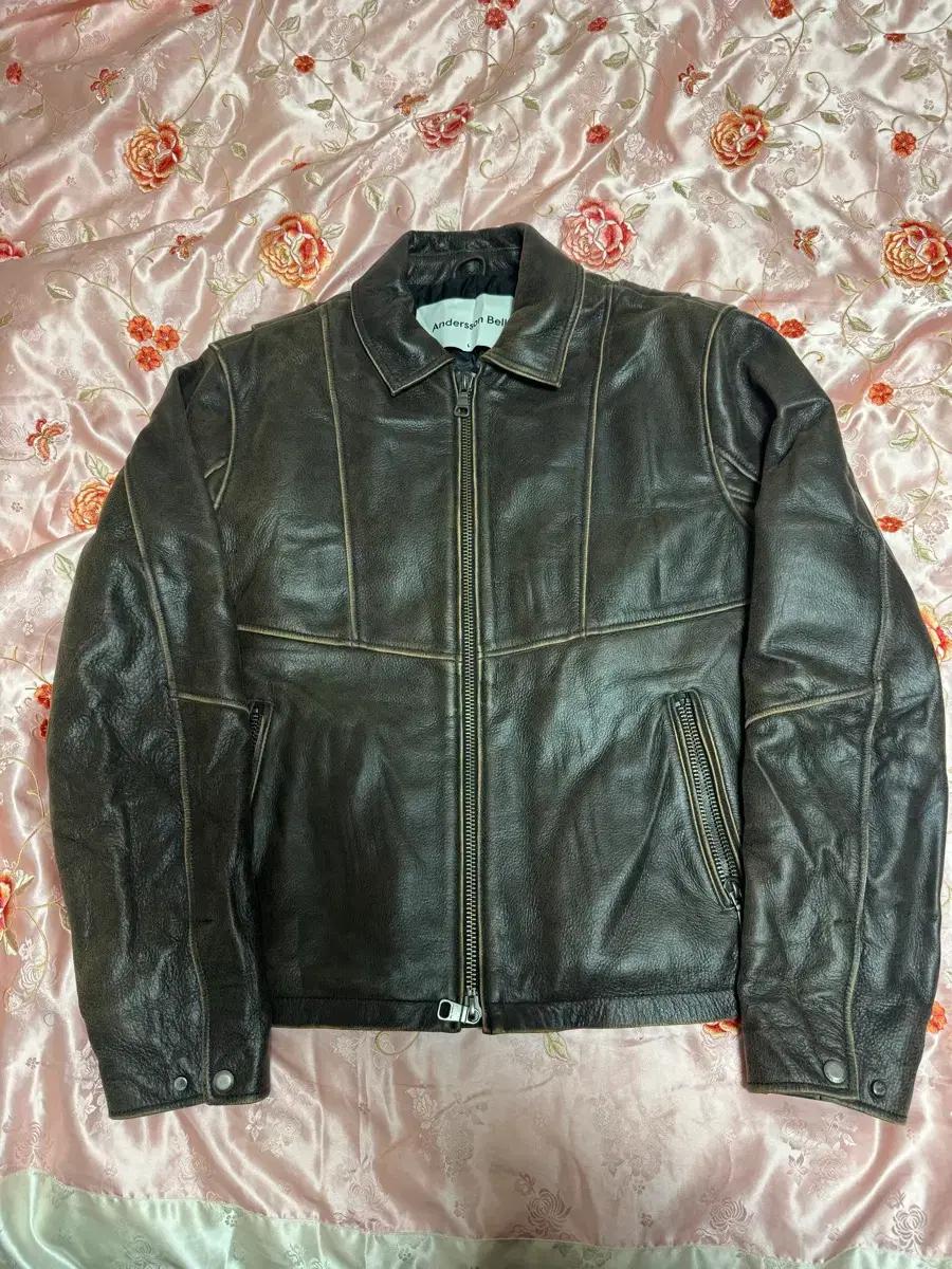 (L) 급처 앤더슨벨 드레스젠 레더 자켓 (미출시 빈티지 버전)