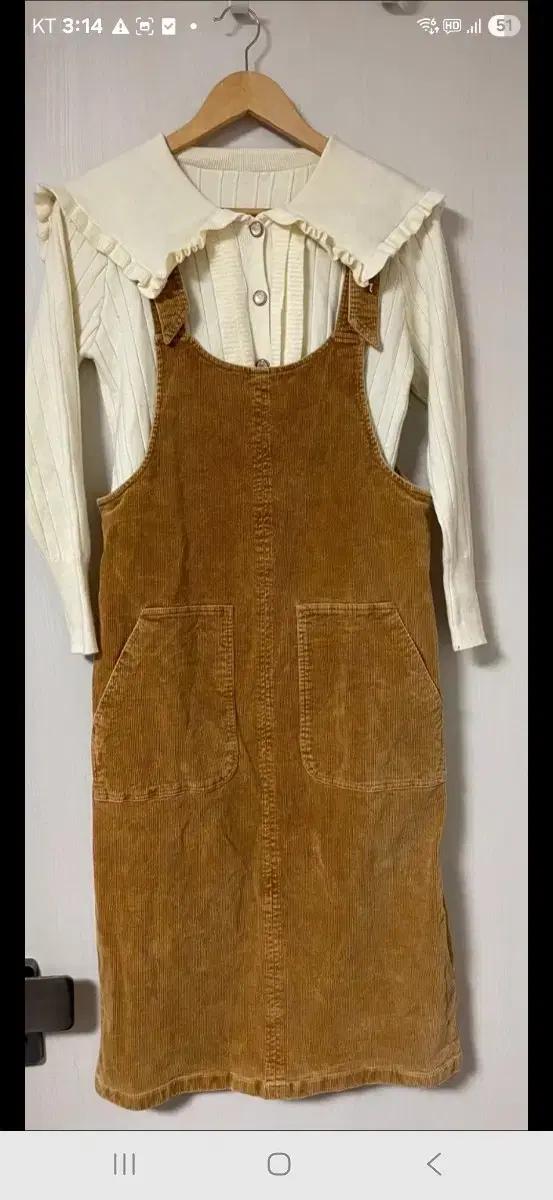 겨울용 멜빵 골덴 코듀로이 멜빵원피스