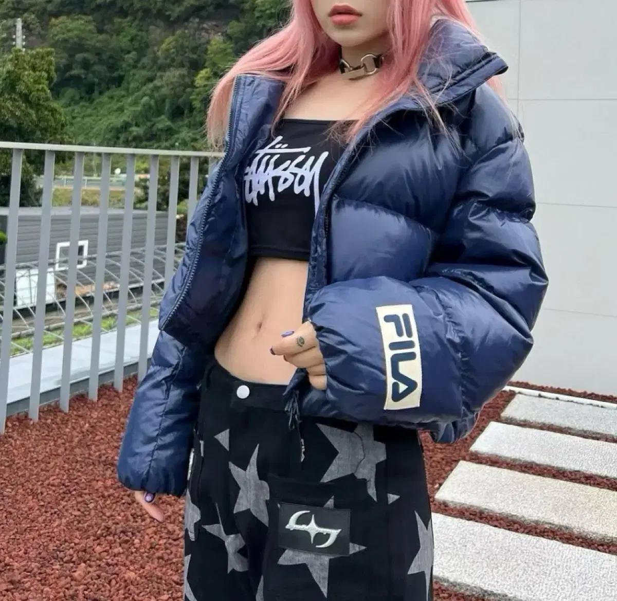 휠라 FILA 밀라노다운 네이비