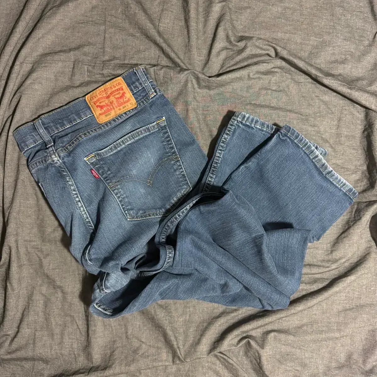 Levis 505 Blue Denim Pants Sz 34X32