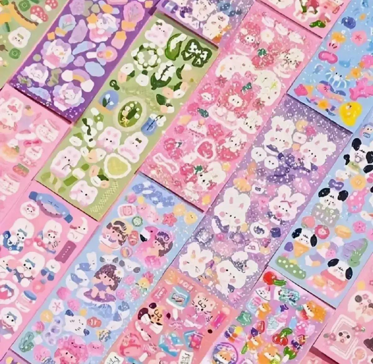 다꾸 스티커 롱 스티커팩 랜덤 구성