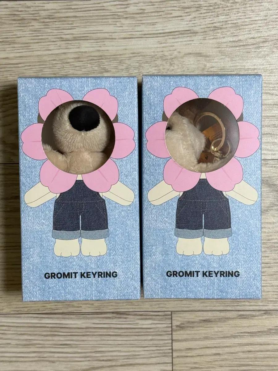 미개봉 투썸 월레스와 그로밋 키링 인형 플라워 LEE 콜라보 개별