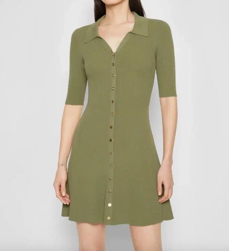 마쥬 카키 니트 원피스