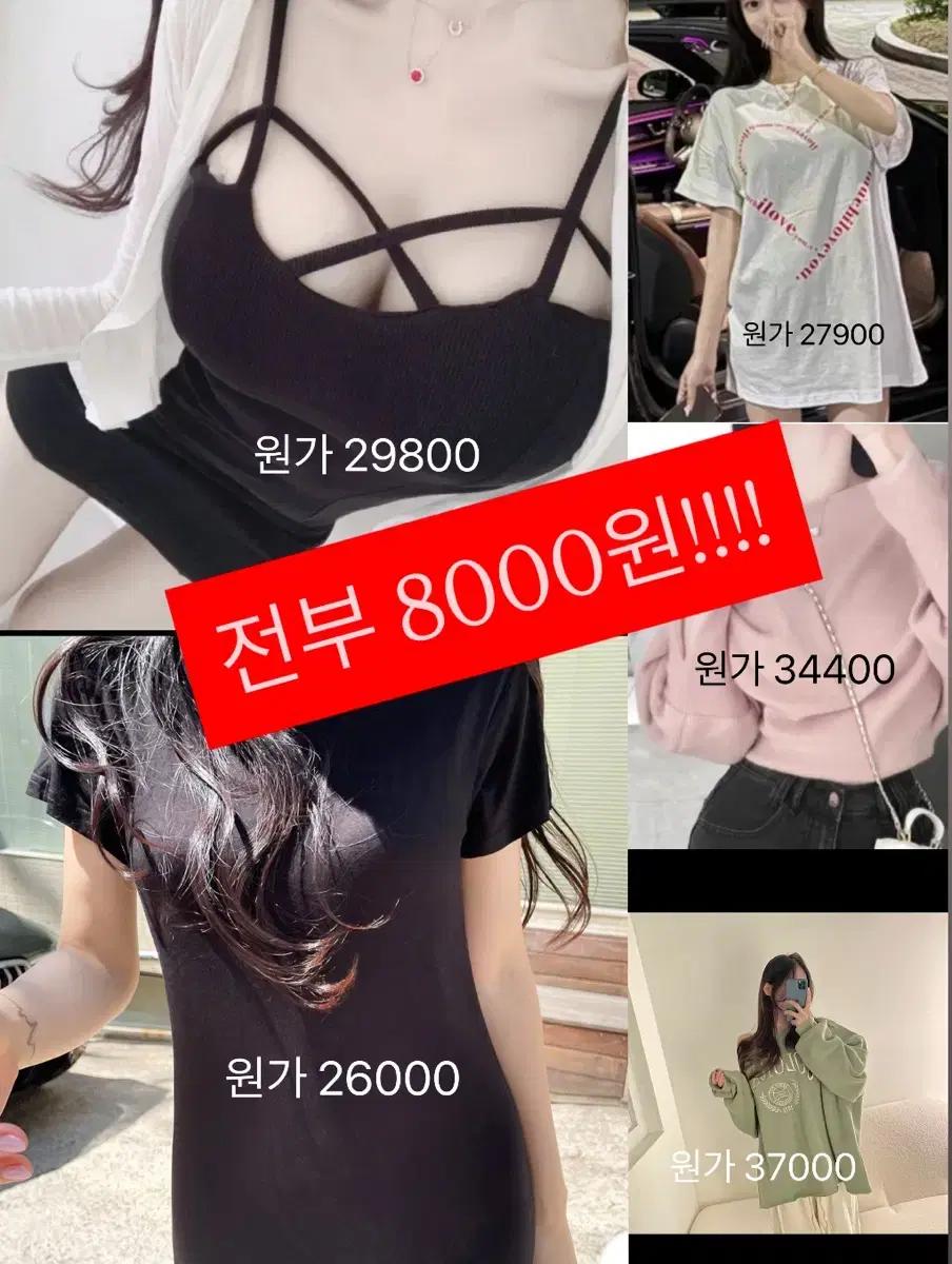 8000원 여성 의류 모음 (티셔츠/원피스/니트)