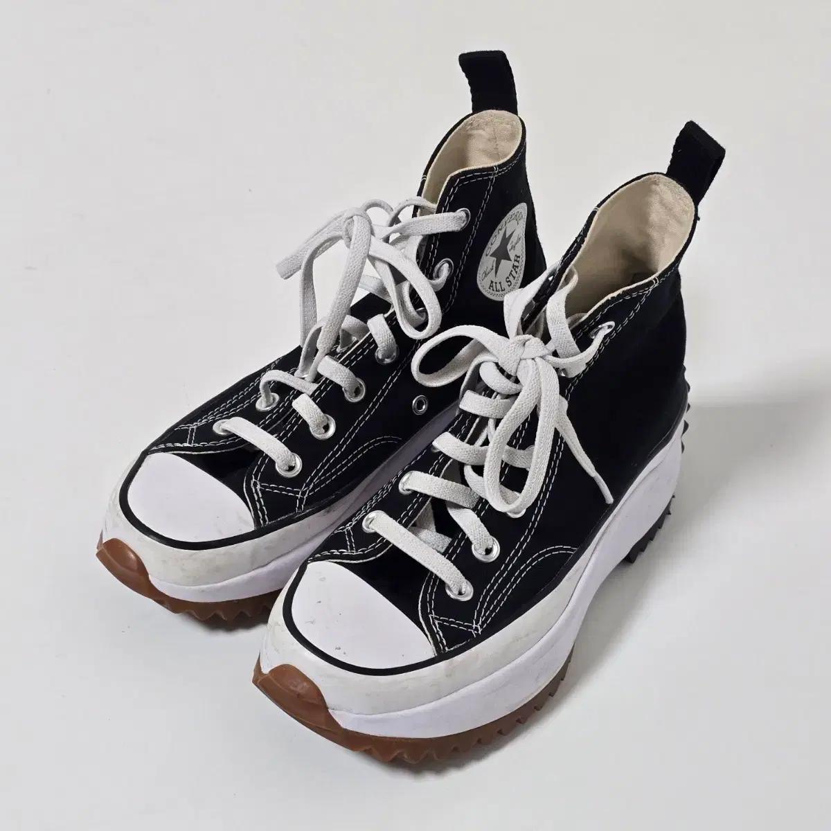 컨버스 런스타 하이크 하이 블랙 스니커즈 운동화 230.D