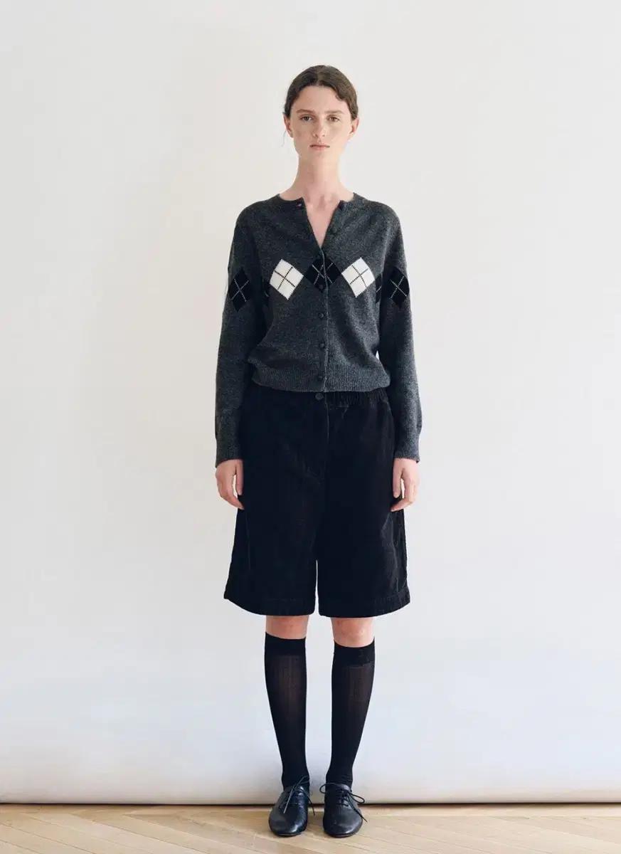 낫띵리튼 헤리티지 아가일 니트 가디건