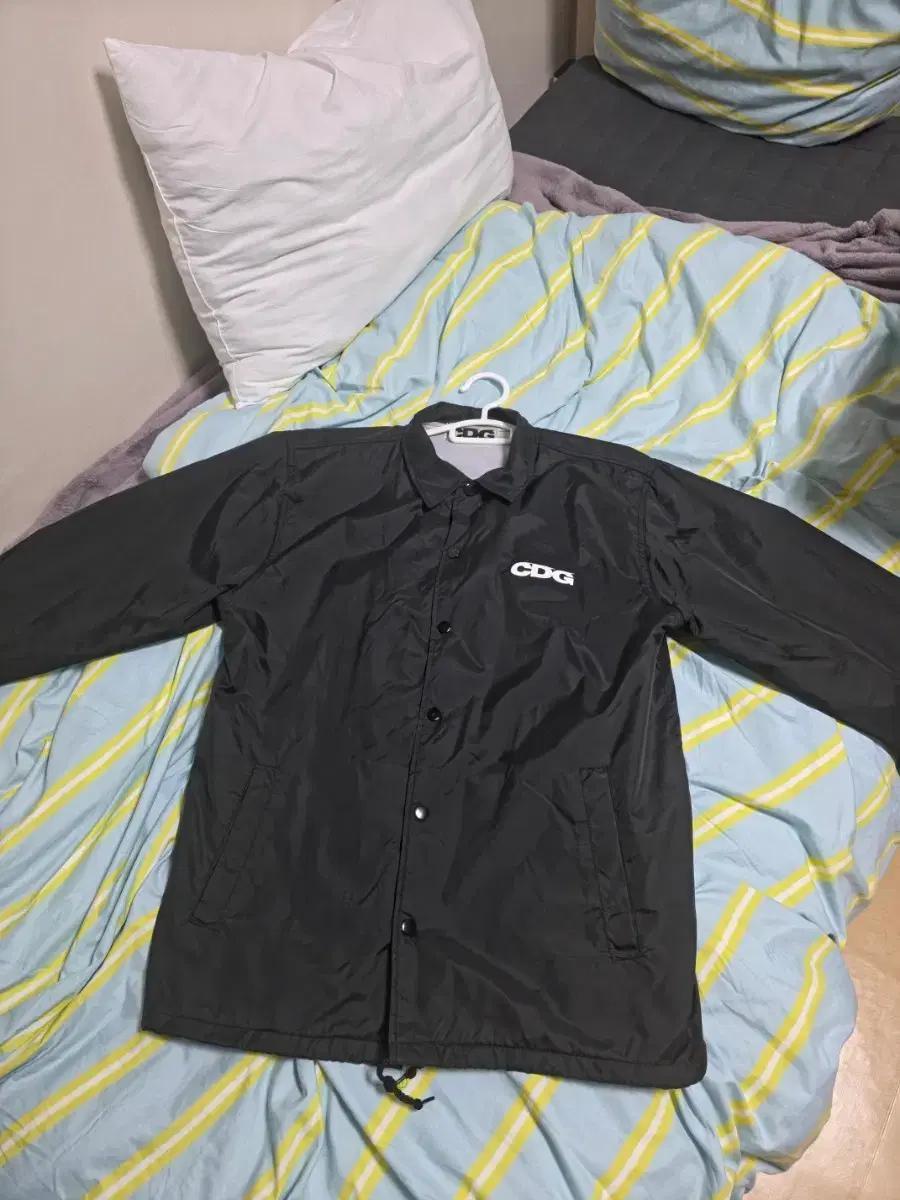 CDG 블랙 코치 자켓