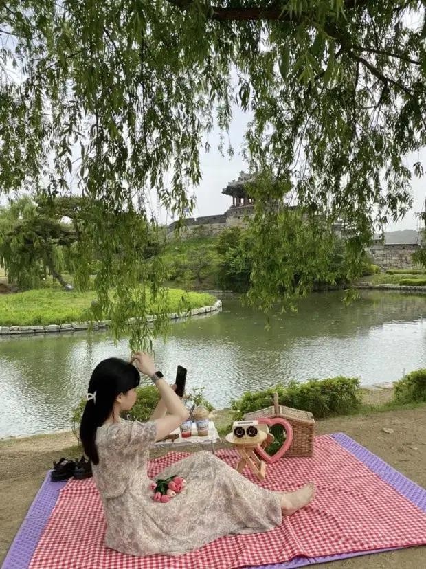 피크닉세트 피크닉책상 피크닉용품 하트거울