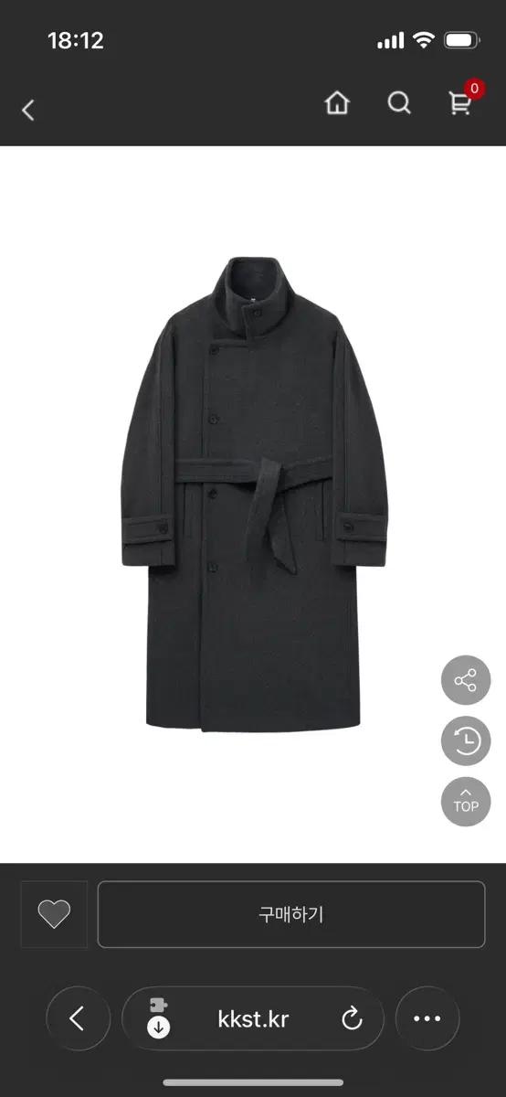 노이어 캐시미어 오버핏 랩 트렌치 코트 48