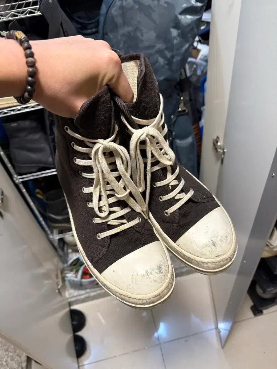 릭오웬스 다크쉐도우 컨버스 브라운 42